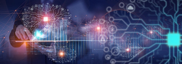 Deep learning model training process showing algorithm optimization in real-time